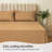 LuxClub 2 PC Gold King Performance Microfiber Solid Pillowcase Set-119874927-119874948