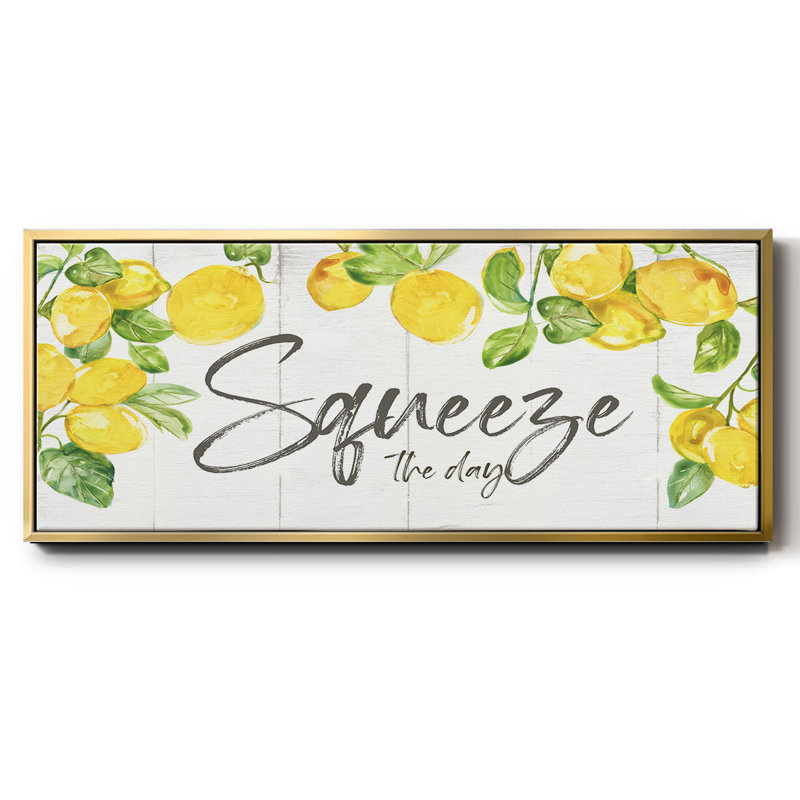 Lemon Squeeze - toile encadrée, H 20 po x l 50 po