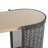 Oval Two-Toned 1 Shelf Console Table With Mesh Side Panels And Tabletop