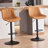 Modern Height Adjustable Swivel Bar Stools Upholstered Leather Barstool Kitchen Island Chairs With Metal Frame-1949709389