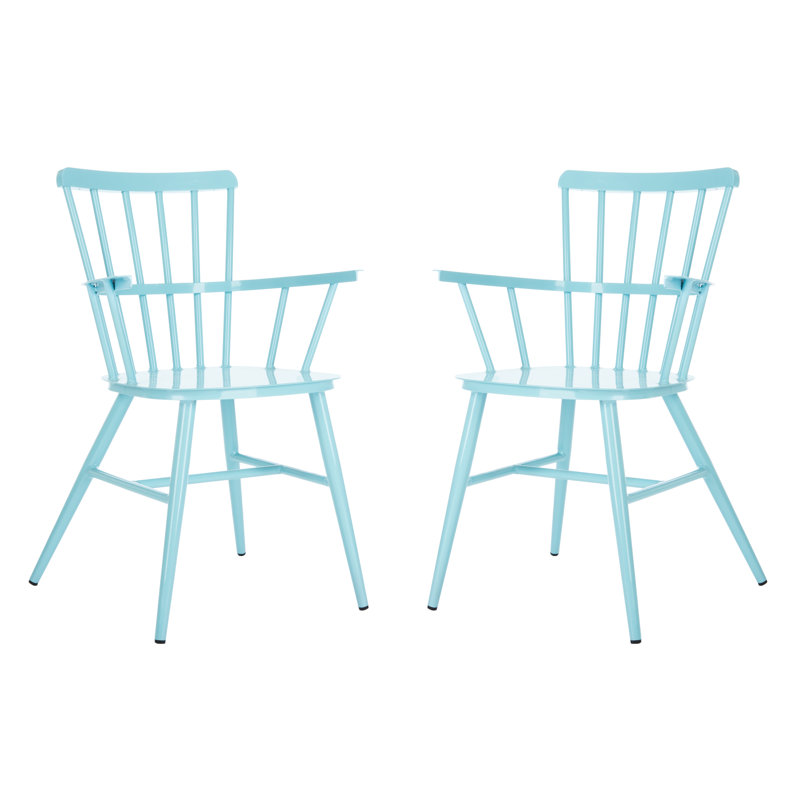 Clifton Outdoor Dining Side Chair, Baby Blue