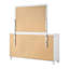 Commode 7 tiroirs avec miroir blanc