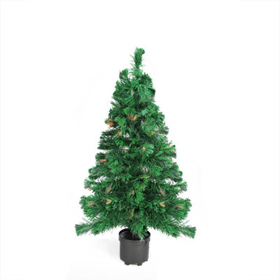 Arbre de Noël artificiel à fibre optique 2 pi