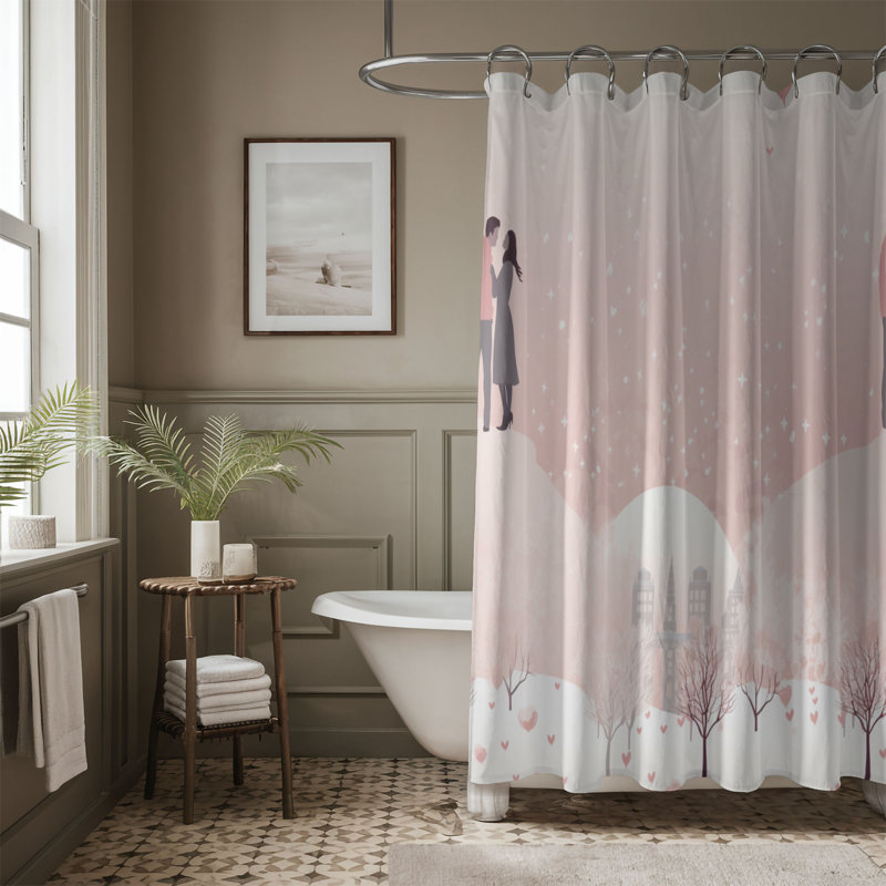 Sweet pair - rideau de douche Premium 92, H 74 po x l 71 po