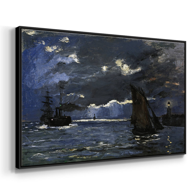 Monet, H 27 po x l 41 po x P 2 po, Noir