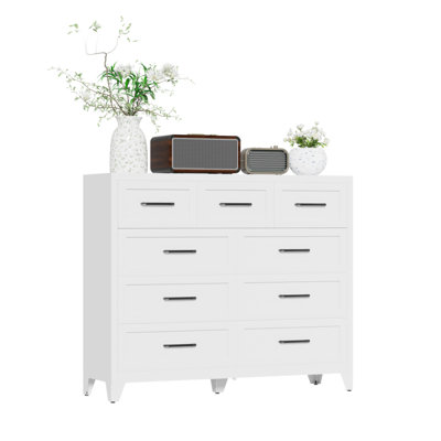 Steel 47.3 " W 9 - Drawer Dresser