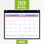 Calendrier mensuel de coussin de bureau