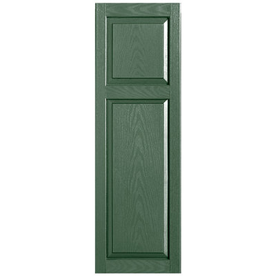 Custom Cottage-style Raised Panel Vinyl Shutters Pair