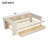 Wood Twin Size Platform Bed With Storage Shelves, Drawers, Charging Station And Upholstered Headboard, Cream-1747463645-1747463644