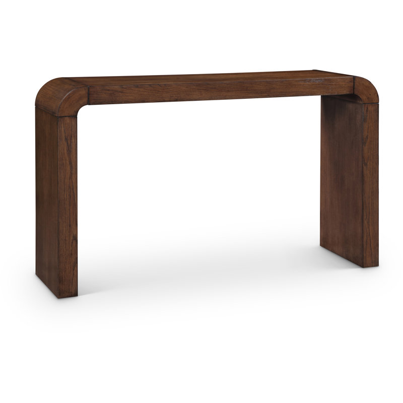 Toulon Oak Veneer Console Table, Brown