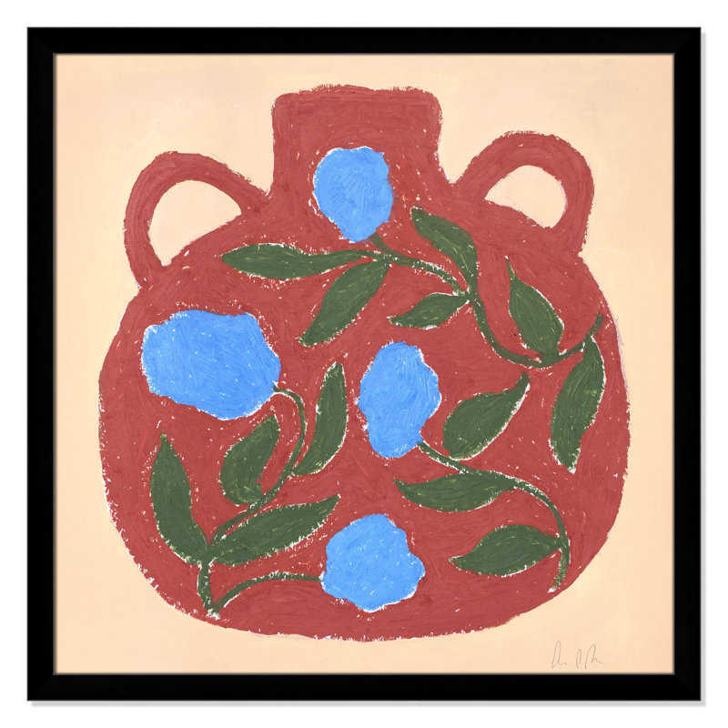 Vase n ° 04 par Camilla Bergqvist, Impression encadrée noire sans passe-partout, H 37,5 po x l 37,5 po x P 1,25 po