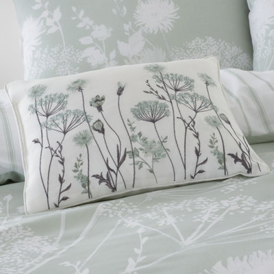 Meadowsweet Floral Cushion with Filling