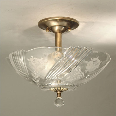 Crystal Semi Flush Mount