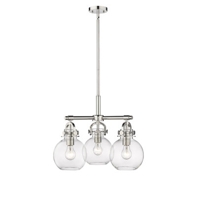 Luminaire suspendu sur tige 3 lumières Lantz
