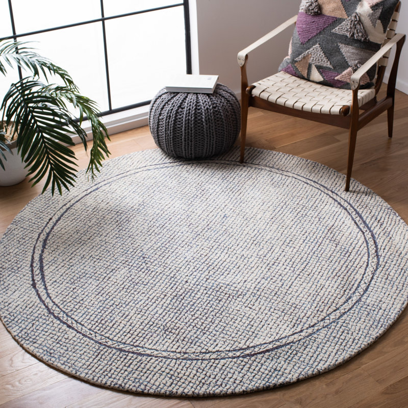 Coomer Hand Tufted Wool Rug, Round 6'