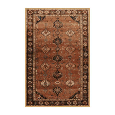 Machine Washable Persian Brown Area Rug