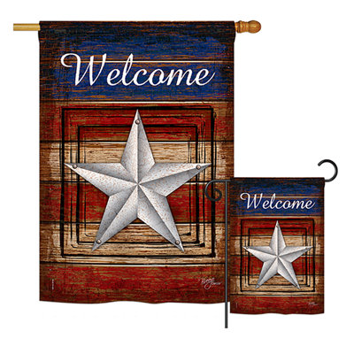 Reston Double Sided Polyester Garden Flag