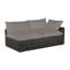 Montecito 75.25" Wide Outdoor Wicker Right Hand Facing Loveseat with Cushions-2060649668-2060664125-2060664319