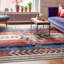  Tapis à motif tribal Crimson Southwestern-64359945