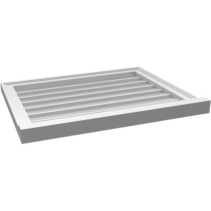 Cadre de seuil Brickmould, brun clair apprêté, H 22 po x l 28 po x P 2 po