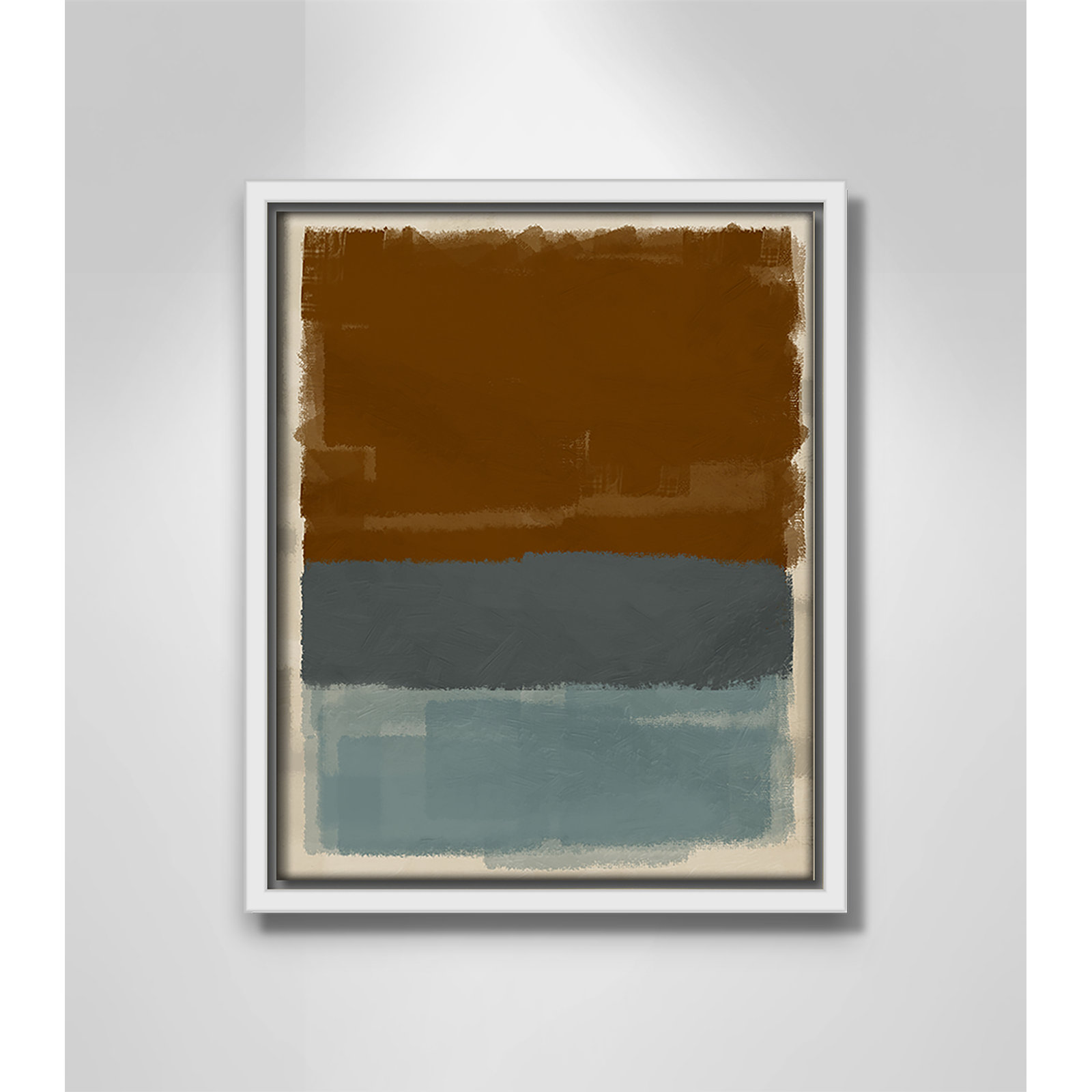 Turbulent Honesty Print by Marcus Prime, 9.5'' W x 11.5'' H, White Floater