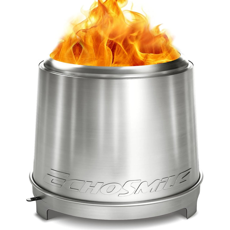 18" Smokeless Firepit For Outdoor