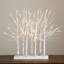 2 pi. Centre de table en bouleau blanc artificiel pré-éclairé avec 84 lumières DEL