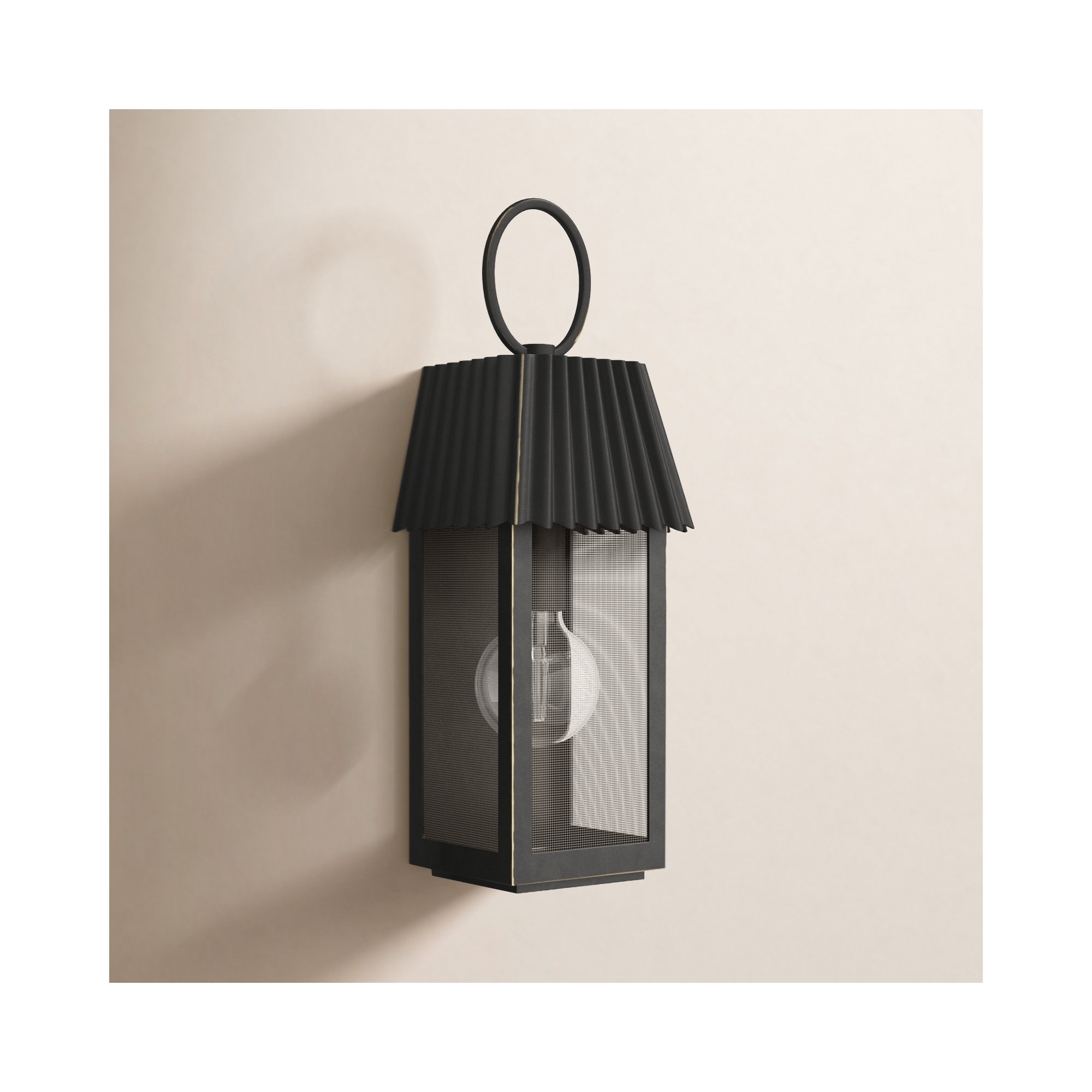 Godin Single Light Outdoor Wall Light, Oil Rubbed Bronze, 16.50" H x 6.25" W x 5.25" D 