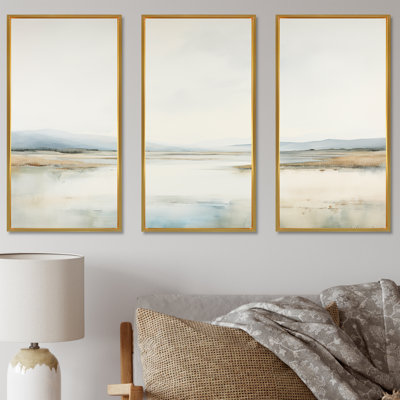 Tranquil Meadow Moments II - ensemble d'art mural prairie