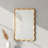 20"x30" Wavy Rectangle Solid Wood Frame Decorative Mirror-414039324