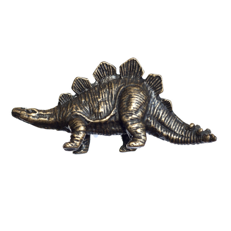Poignée fantaisie 2 3/8 po Dinosaur, Laiton