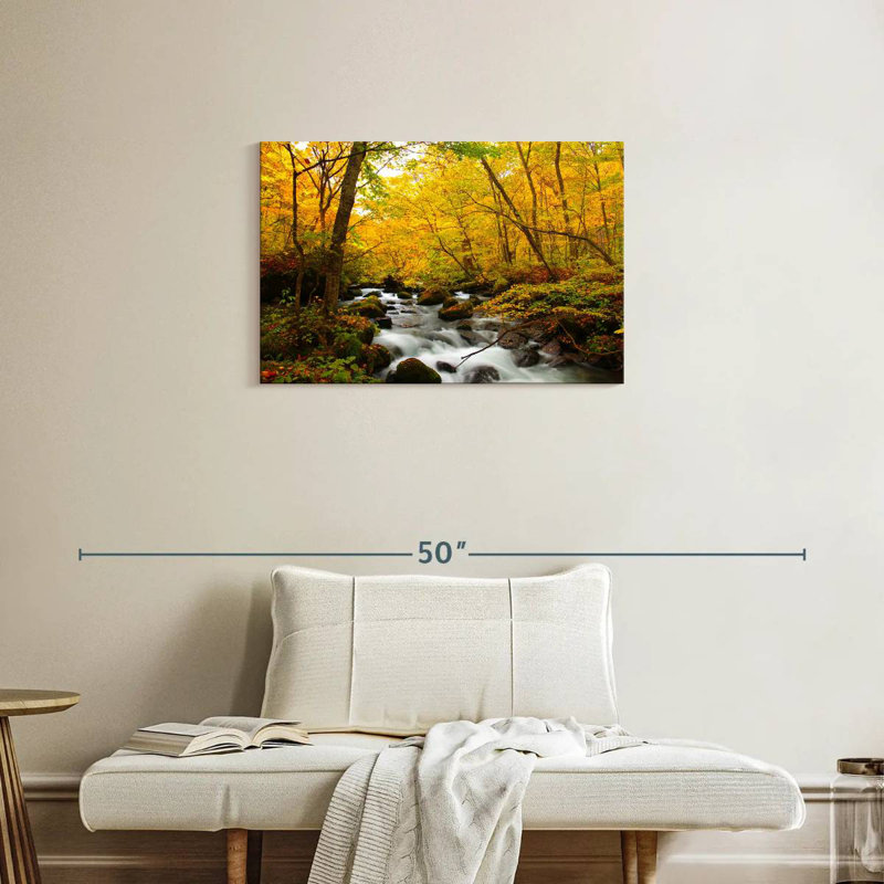 Alvord Oirase River Autumn, H 20 po x l 30 po