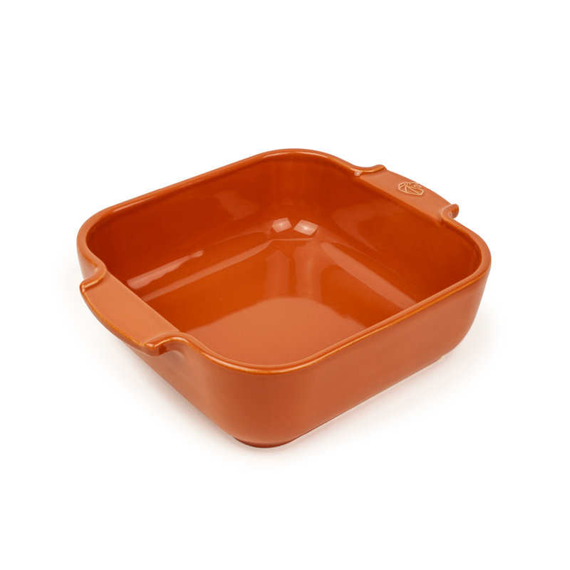 Peugeot Appolia 3 Qt. Ceramic Square Baking Dish, Red,  3'' H x 14.25" L x 11.5" W