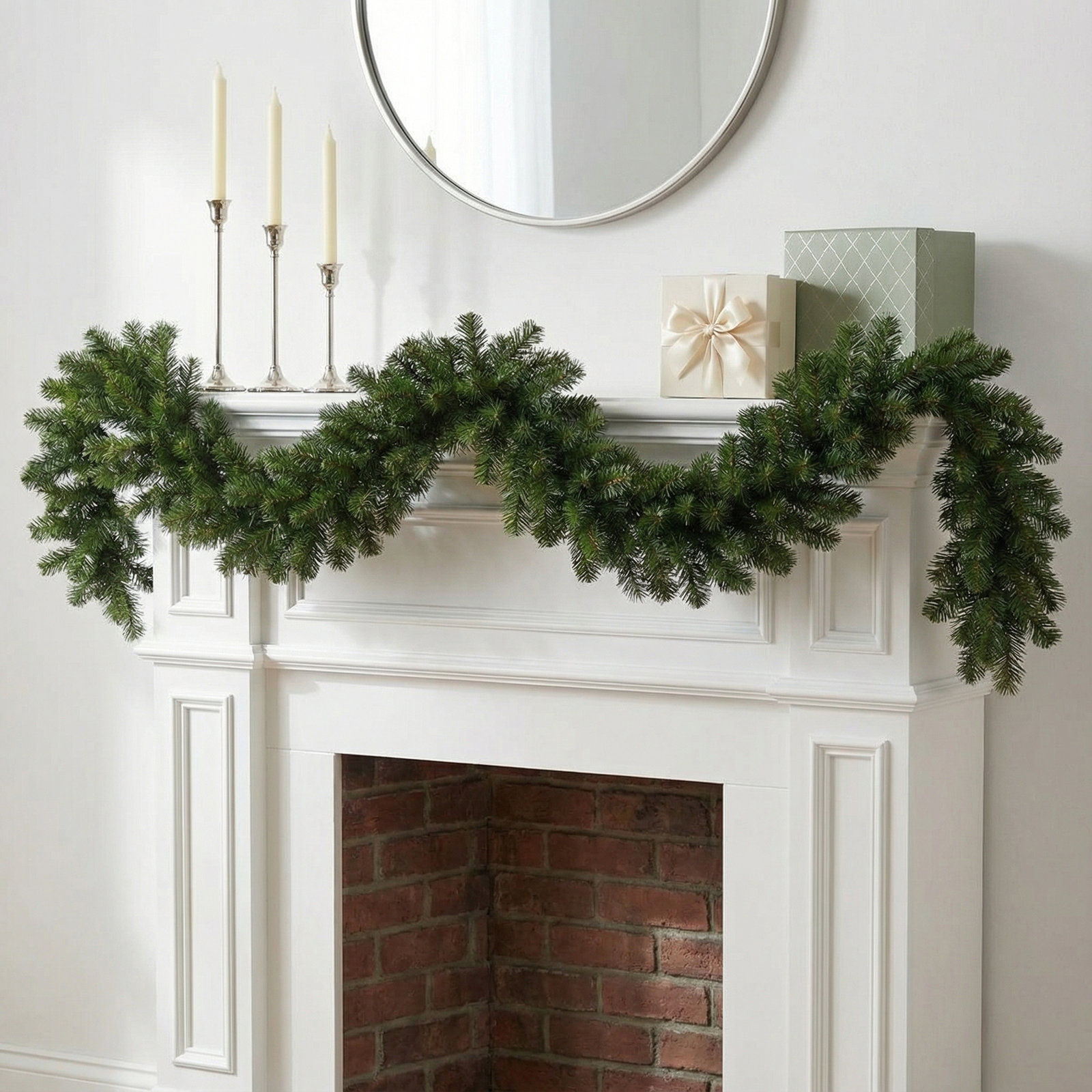 Perego 108'' in. Faux Pine Garland