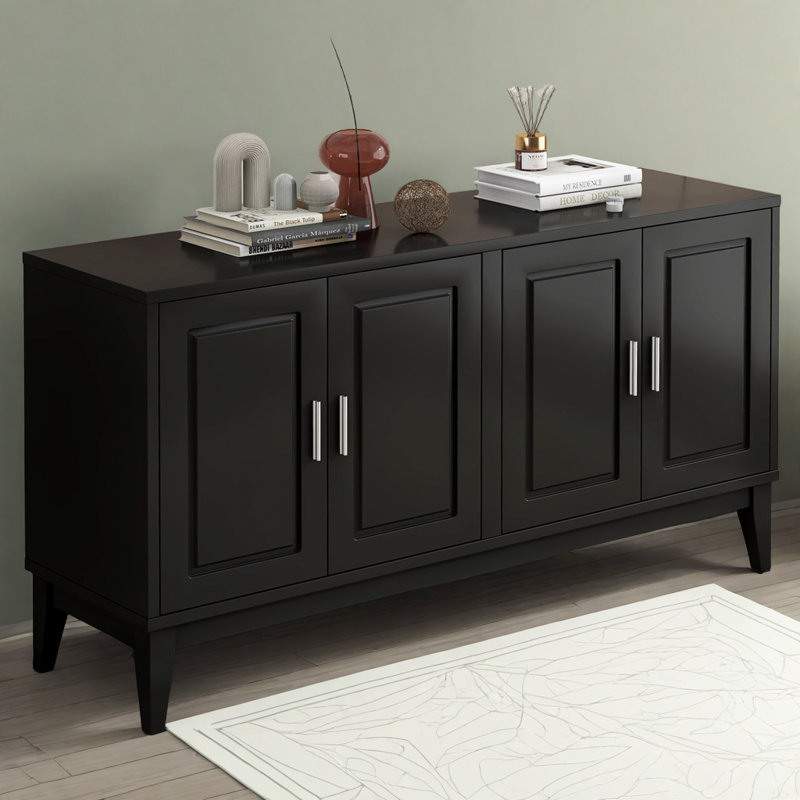 Armoire de rangement 60 po, Noir