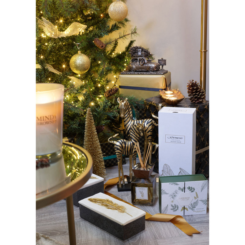 Holiday Scented Tumbler Candle with Glass Holder