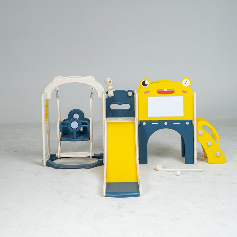 Ensemble de jeu et de balançoire 12 en 1 pour l'intérieur et l'extérieur, H 33,46 po x l 84,65 po x P 62,99 po