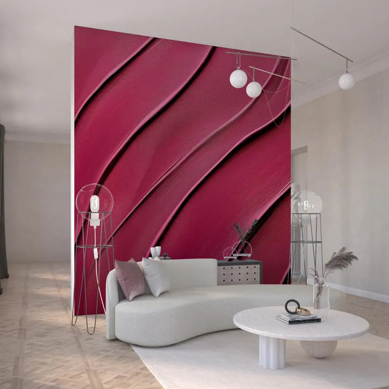 Velvet Crimson Cascade, 204" L x 114" W