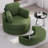 Swivel Accent Chair, Swivel Barrel Chair - Swivel Chair With Ottoman, Cuddle Chairs Round Lounge Sofa Chair With Pillow, 360° Single Swivel Chairs For Living Room-754236050