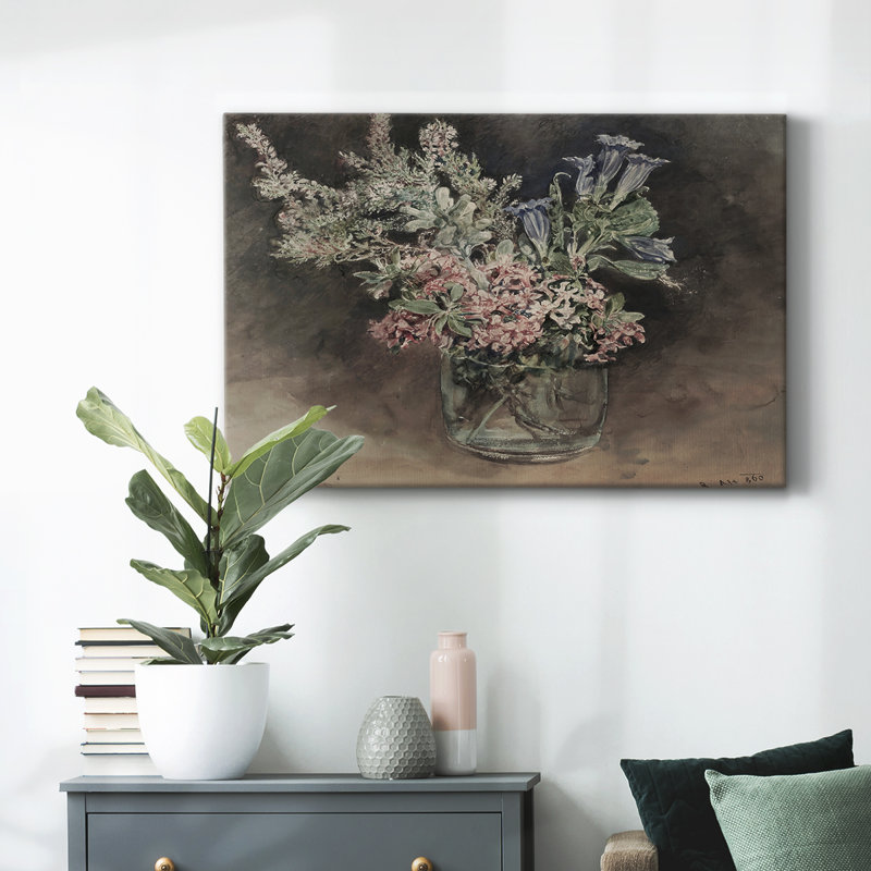 Botanique rétro - XXIX, H 13 po x l 19 po x P 1,5 po, Toile tendue