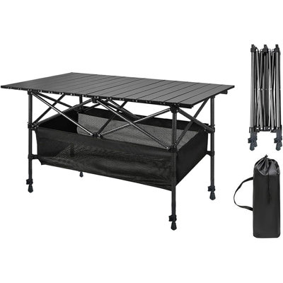 Table de camping, table de camping pliante en aluminium portable ...