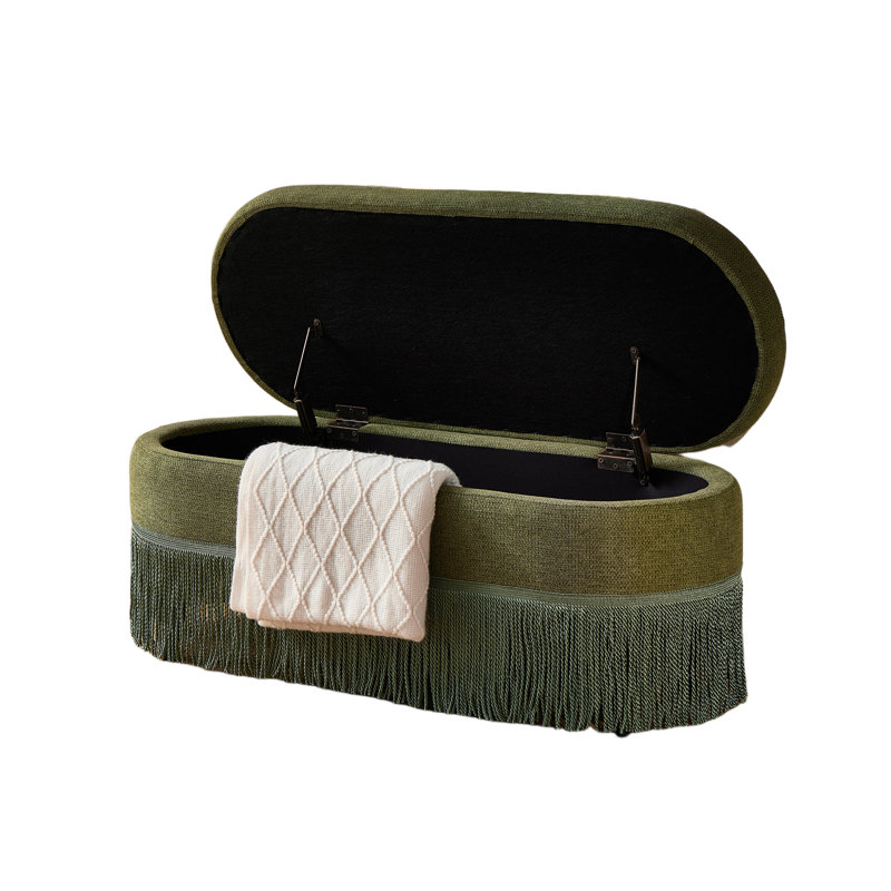 Repose-pieds avec rangement Nook, Green