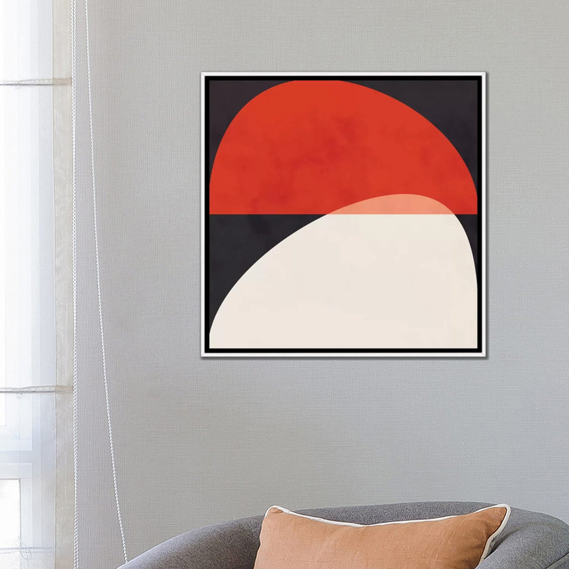«Geometric Shapes I» par Ana Rut Bré - impression d'art graphique, H 26 po x l 26 po x P 1,5 po, Toile blanche encadrée