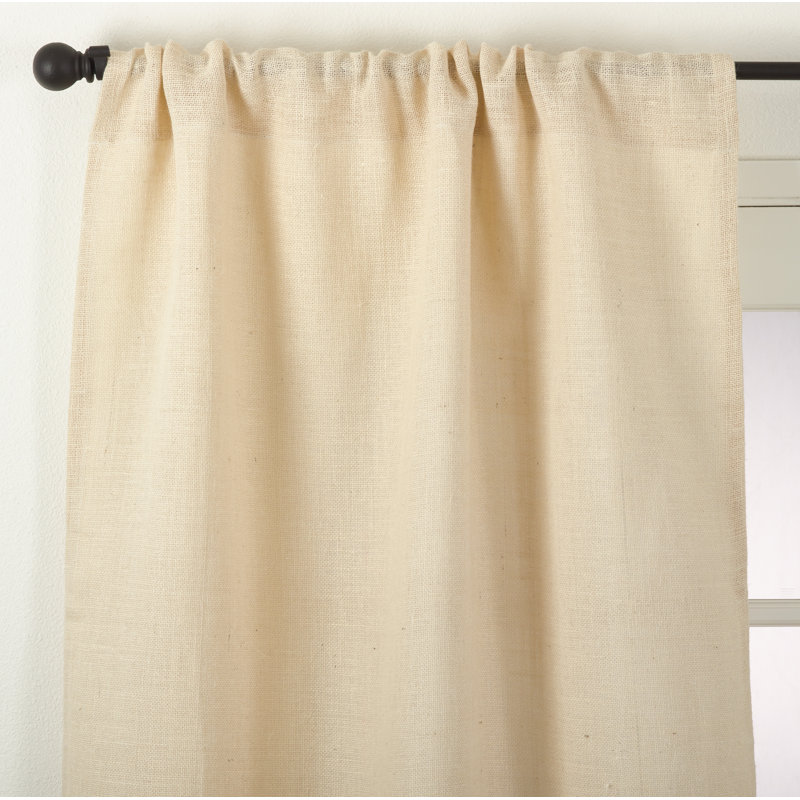 Rideaux semi-transparents avec passe-tringle Arilene Passe-Partout, Ivoire, 42 po x 108 po