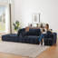 Canapé modulaire surdimensionné en L Chenille-1181716025-1181716024