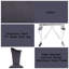 Ensemble de 2 chaises d'appoint en tissu cyren noir et acier inoxydable