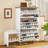 Modern Narrow Hidden Shoe Storage Cabinet Organizer With Bench For Entryway With 3 Flip Drawer-564994072