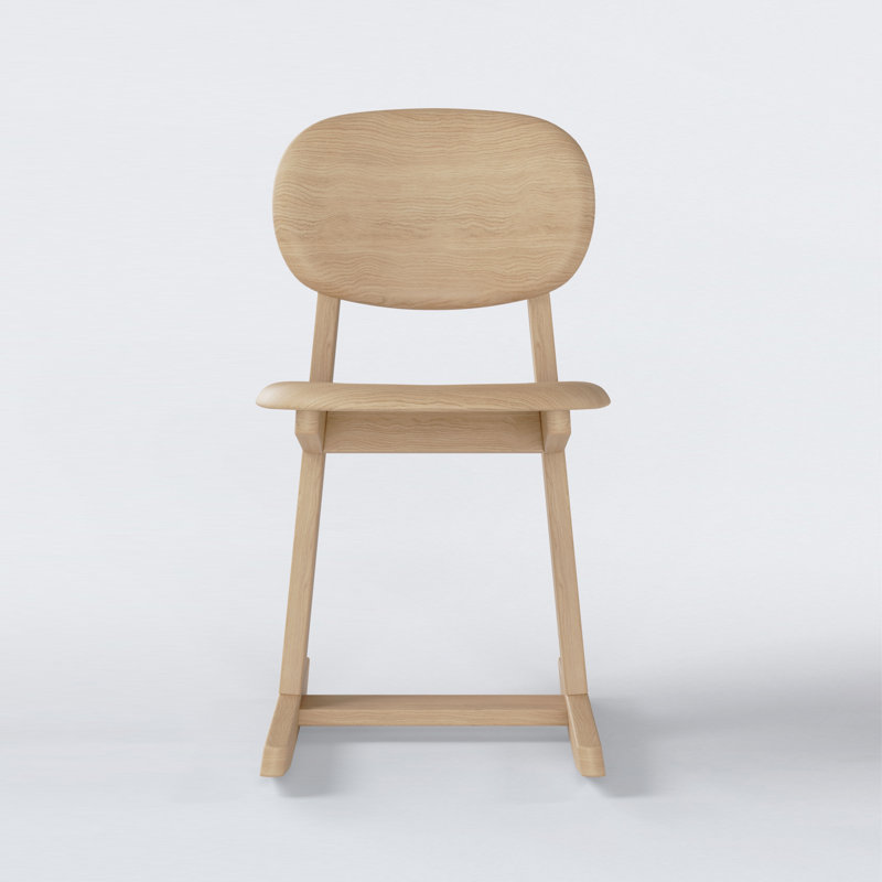 KufenKarl Solid Wood Dining Chair, Oak Nature