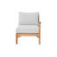 Huntington Teak Outdoor Right Arm Lounge Chair with Sunbrella Cushions-628292211