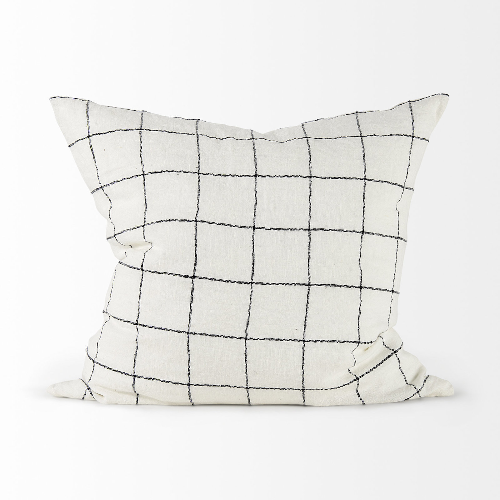 Solada Geometric Cotton Pillow Cover, Height(22") x Width(22")